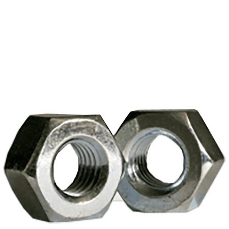 NEWPORT FASTENERS Heavy Hex Nut, 3/8"-16, Steel, Grade A, Zinc Plated, 23/64 in Ht, 100 PK 601639-PR-100